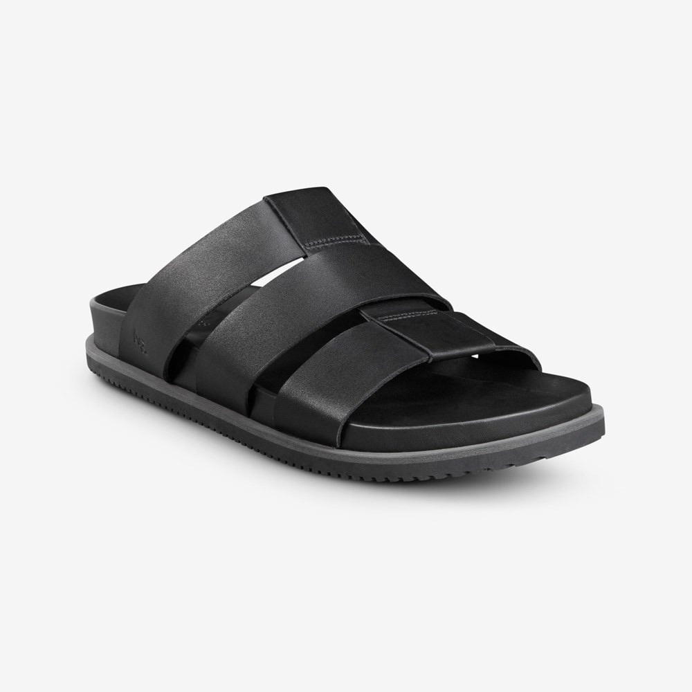 Allen Edmonds Black Men's Leather Sandals